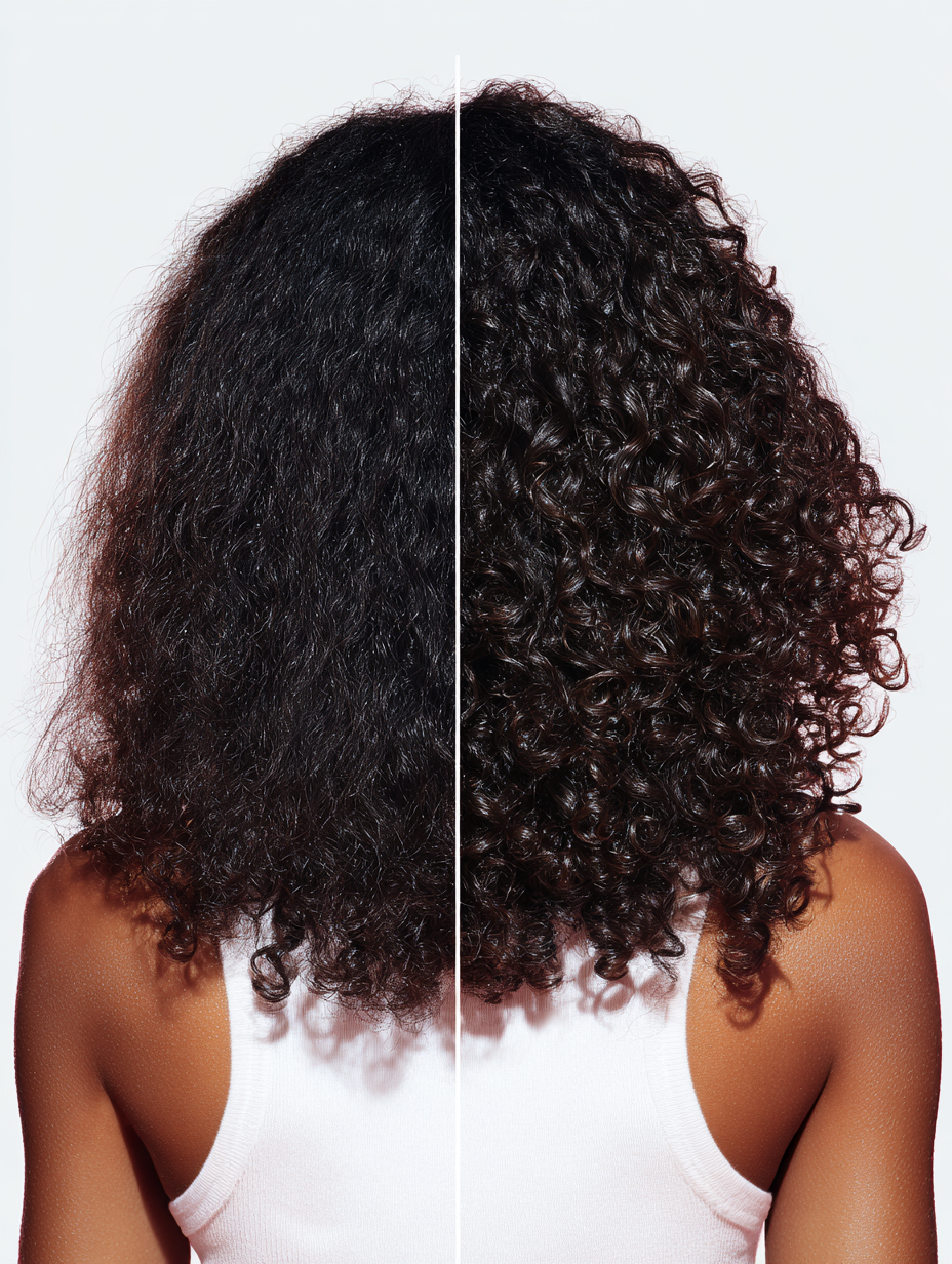 Boucles définies après application de Curl Me Baby sur cheveux 3b